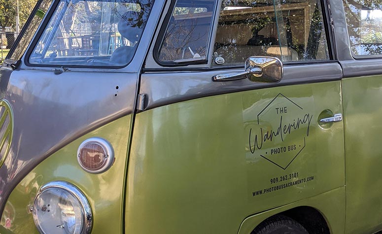 Clear Vehicle Decals Bus Door