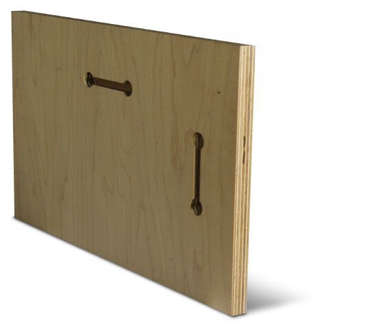 Backside of wooden photo print