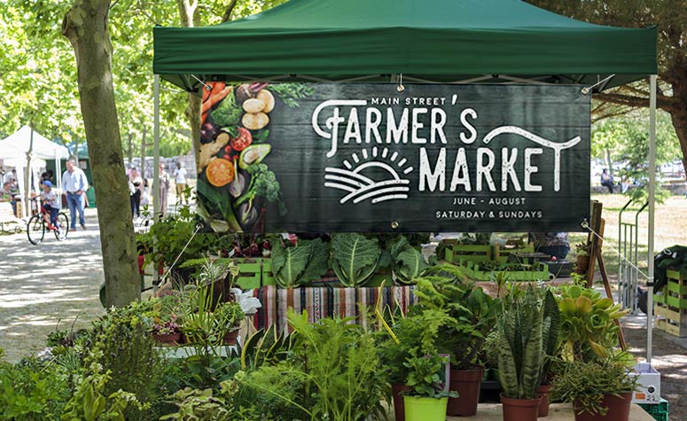 Outdoor Banner for Farmers Market