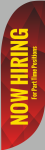 Now Hiring - Feather Flag Banner