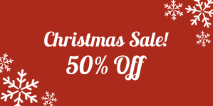 Christmas Sale 50% Off