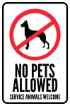 No pets Allowed